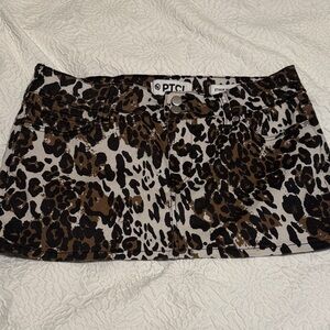 PTCL Leopard Mini Skirt